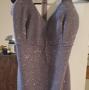 Gray sparkle dress
